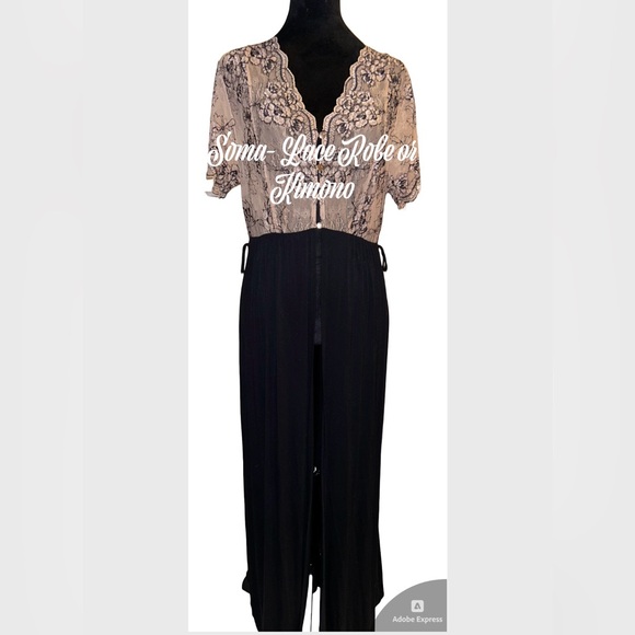 🧚♀️Soma- Lace Robe or Kimono- Size: Large🧚♀️ - Picture 1 of 8